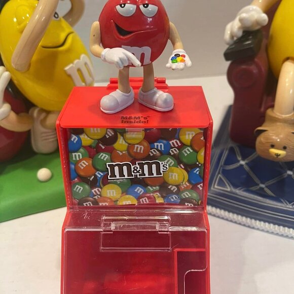 M&M'S CANDY DISPENSERS set of 3~ SWEET SHOP~~GOLF MULLIGAN VILLE~ LAZY BOY 1999 - Picture 2 of 9